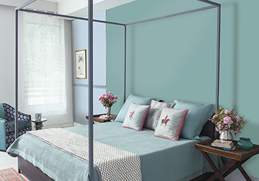 Master Bedroom with Sage Green Walls