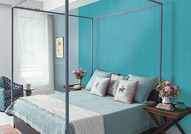 Teal Master Bedroom Design Idea