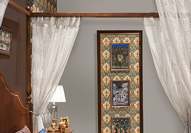 Two Colour Combination for Bedroom Walls