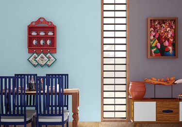 Blue Dining Room Design Idea 