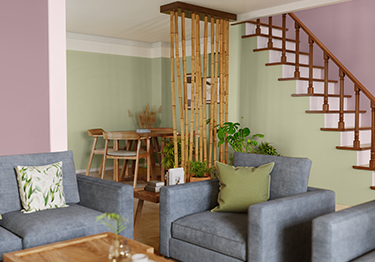 Classic and Vibrant Living Room