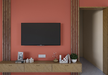 Coral Living Room Design