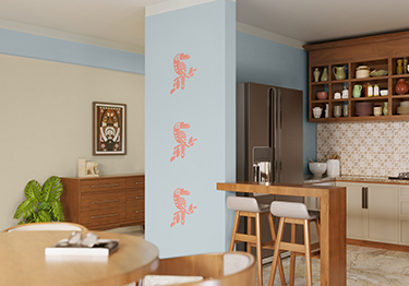 Delightful Blue Kitchen Design