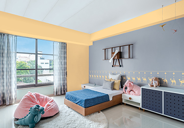 Grey Kid’s Room Design