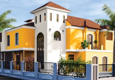 Large Tropical Exterior Design 
