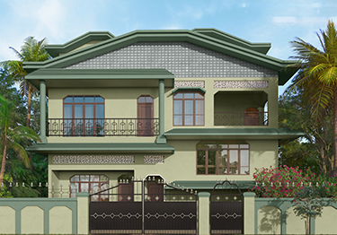 Monochromatic Exterior Home Design