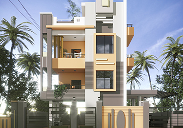 Neutral Exterior Home Design Idea  