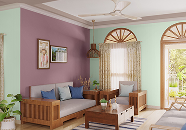 Pink and Green Living Room Idea