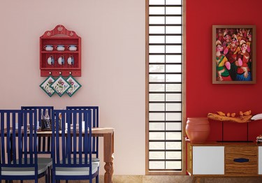 Two-tone Dining Room Design Idea 