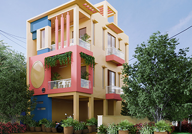 Warm Exterior Design Idea  