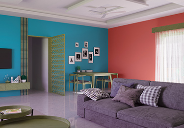 Colourful Living Room Area