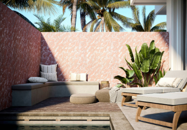 Simple Brown Outdoor Balcony Design