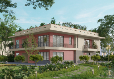 Elegant Ivory & Pink Home Exterior