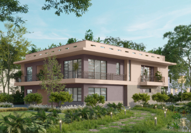 Elegant Brown and Orange Home Exterior