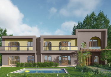 Sophisticated Green & Taupe Home Exterior