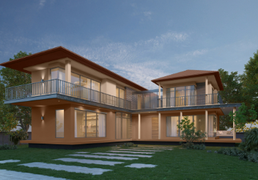 Warm Tan & Beige Home Exterior