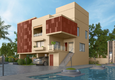 Timeless Teracotta & White Home Exterior