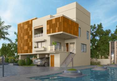 Simple Brown & Beige Home Exterior