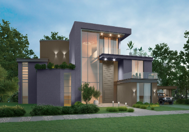 Rich Grey Home Exterior