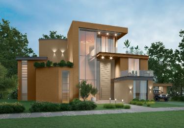 Rich Beige & Brown Home Exterior