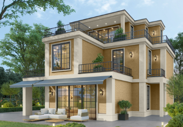 Serene Cream & Off White Home Exterior