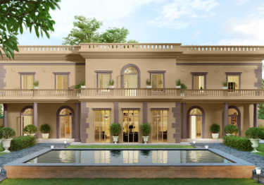 Stylish Brown & Beige Home Exterior