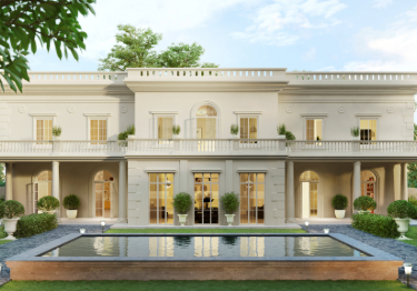 Soothing White Home Exterior