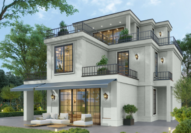 Simple White Home Exterior