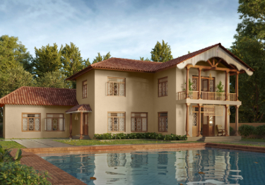 Warm Beige Home Exterior