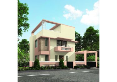Traditional Cream and Brown Home Exterior