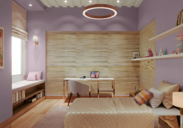 Lavender Kids Bedroom