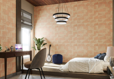 Yellow and Orange Kids Bedroom