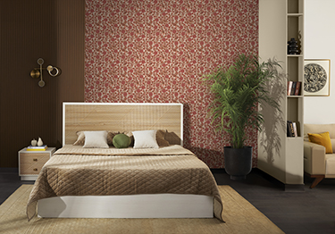 Classic Bedroom with Floral Arches