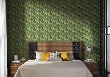 Foliage Wall Covering Bedroom