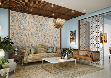 Floral Wallcoverings Enhance Living Space Charm