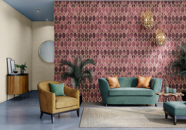 Geometric Wallpaper for Sophisticated Interiors