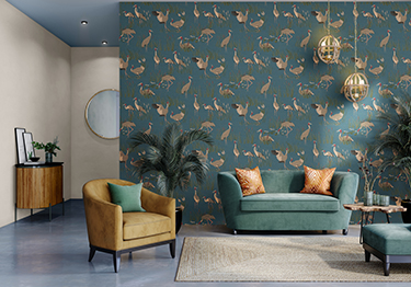 extured Wallpaper for a Sophisticated Living Room