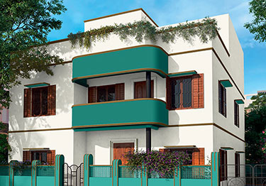 Deep Green Exterior Colour Idea