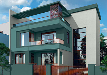 Deep Sea Green Exterior Colour Idea