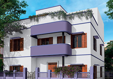Modern Purple Exterior Colour Idea 
