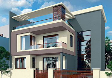 Two-Tone Colour Combination Exterior Idea